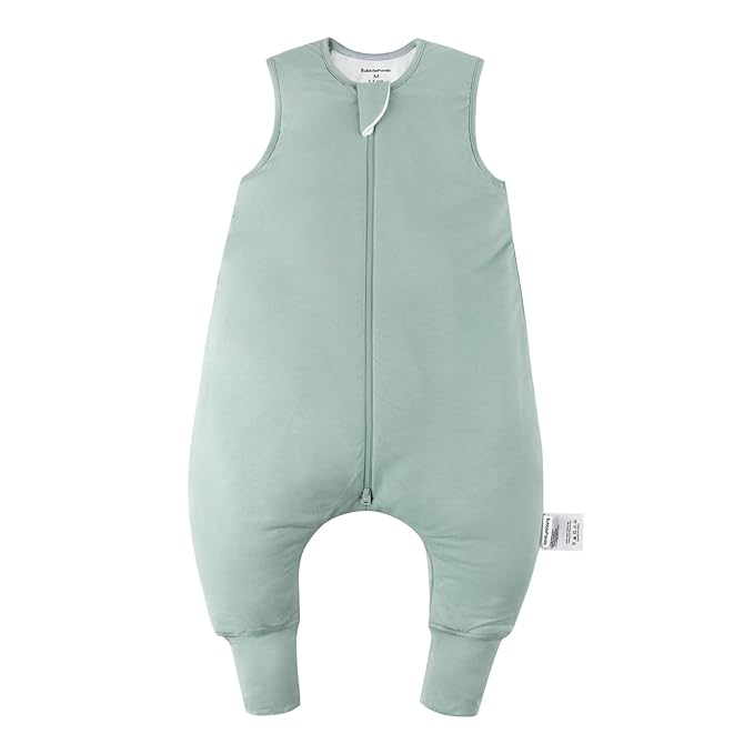 BubblePanda Rayon Made from Bamboo Toddler Sleep Sack with Feet 0.5 Tog Ultra Soft Toddler Sleeping Sack 3t-4t Baby Sleep Bag Walker Wearable Blanket with Legs 2-Way Zipper Lightweight