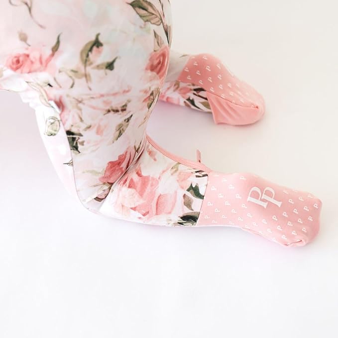 Posh Peanut Convertible Baby Sleepers - Girls Footless Baby Pajamas with 2 Way Zipper for Easy Diaper Changes