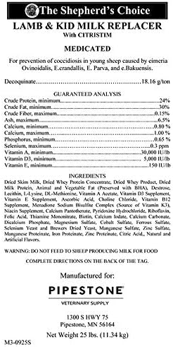 Premier 1 Shepherd's Choice Lamb & Kid Instant Milk Replacer - 25 lb.