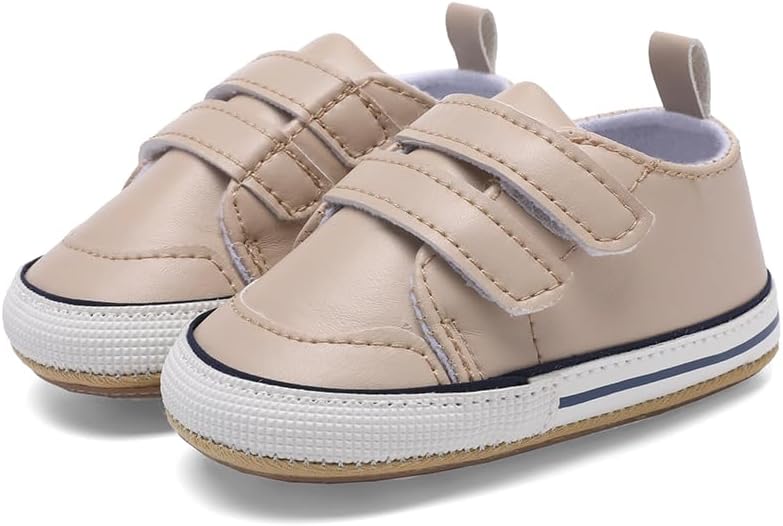 Clowora Baby Boys Girls Shoes Non-Slip Rubber Sole Sneakers Infant First Walking Toddler Crib Shoes Newborn Loafers Flats.