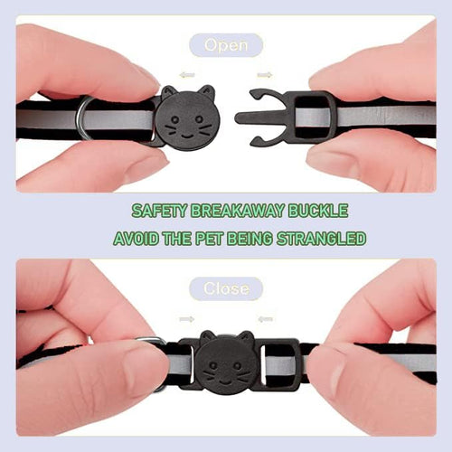2 Pack Cat Collars Quick Release Reflective Kitten Collar - Image 2