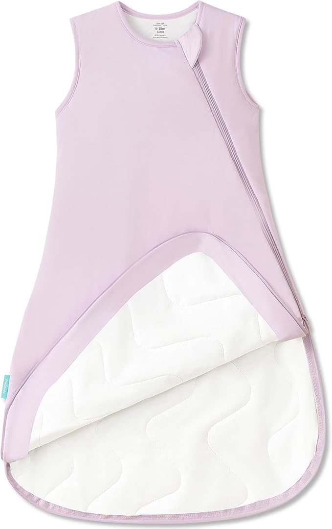 PurComfy Supersoft Sleep Sack 1.0 TOG, Premium Bamboo Viscose Baby Sleeping Bag 2-Way Zipper Sleep Sack Baby Wearable Blanket