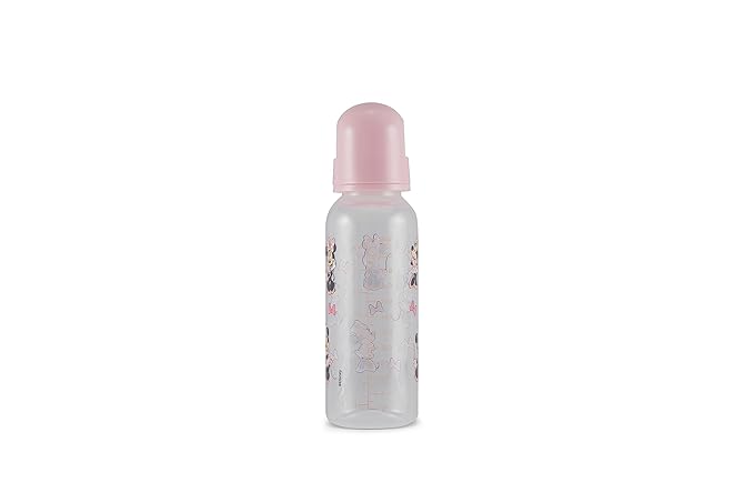 Baby Bottles 9 oz for Boys and Girls| 3 Pack of Disney Minnie Bows and Winks Infant Bottles for Newborns and All Babies | BPA-Free Plastic Baby Bottle for Baby Shower