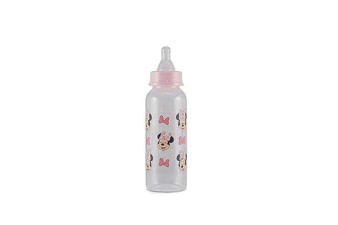 Baby Bottles 9 oz for Boys and Girls| 3 Pack of Disney Minnie Bows and Winks Infant Bottles for Newborns and All Babies | BPA-Free Plastic Baby Bottle for Baby Shower