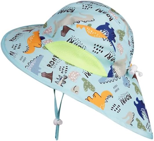 Toddler Baby Boys Swimsuit Rashguard One Piece Zipper Bathing Suit with Sun Hat Infant Swimwear Sunsuit UPF 50+
