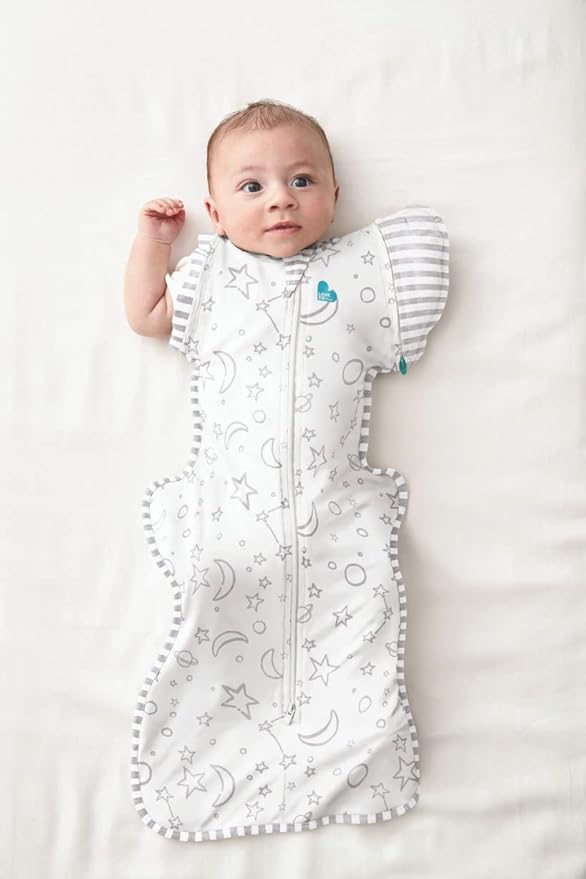 Love to Dream Swaddle UP Transition Bag, Luxuriously Silky Soft Viscose from Bamboo, Baby Sleep Sack, Patented Zip-Off Wings, Snug Fit Helps Calm Startle Reflex, 1.0TOG, Large 19-24 lbs, Cream