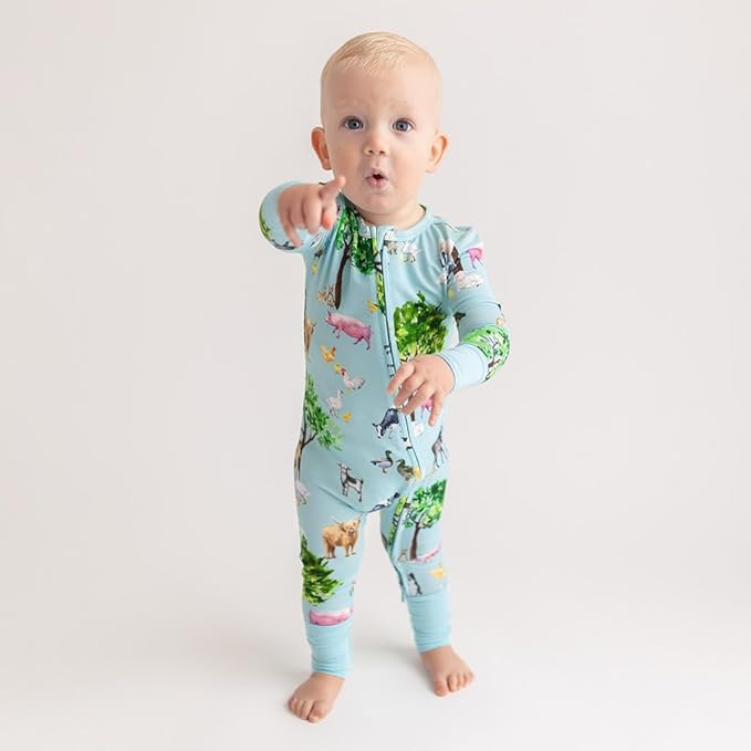 Posh Peanut Convertible Baby Sleepers - Girls Footless Baby Pajamas with 2 Way Zipper for Easy Diaper Changes
