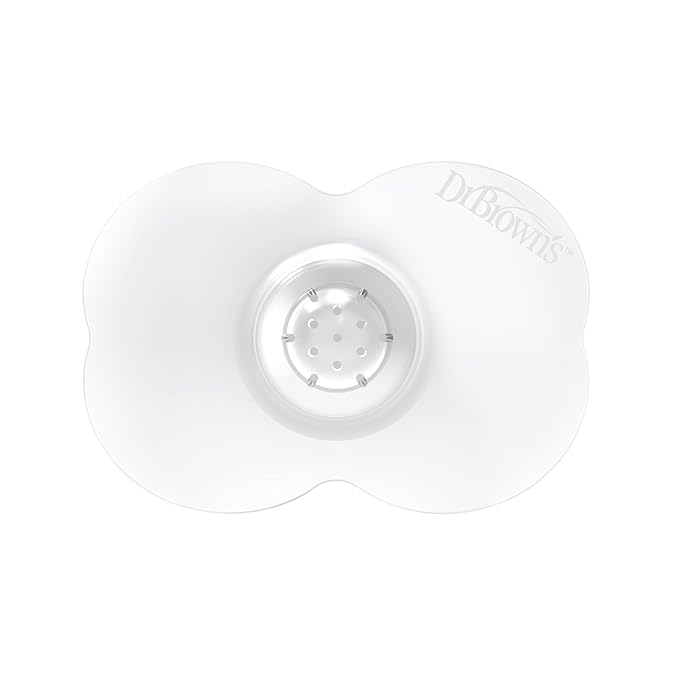 Dr. Brown's Butterfly Breastfeeding Nipple Shields for Protecting Sore, Flat or Inverted Nipples, Essential for Latching Difficulties with Microwave Sterilizer Carrying Case, 24mm