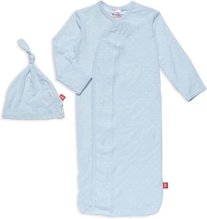 Magnetic Me Modal Newborn Sleeper Gown & Hat Set | Silky Soft Modal Fabric Sleep Sack