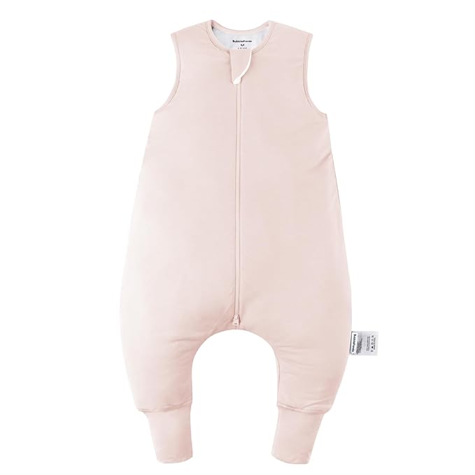 Rayon Made from Bamboo Toddler Sleep Sack with Feet 6-12 Months 1.0 Tog Ultra Soft Toddler Sleeping Sack Baby Sleep Bag Walker Quilted Wearable Blanket with Legs 2-Way Zipper Lightweight