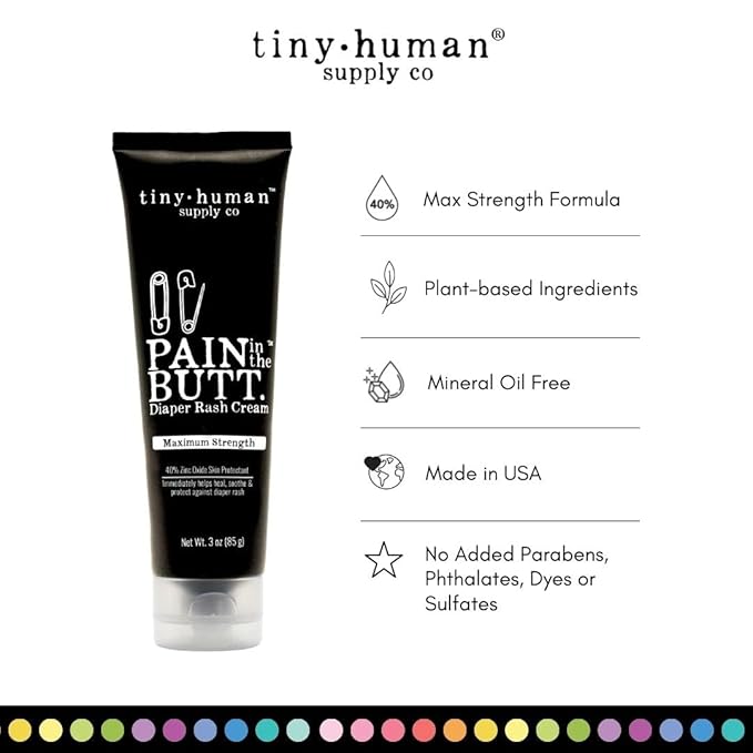 Nipple Crack & Pain in the Butt MAX Diaper Rash Cream (2PKS)