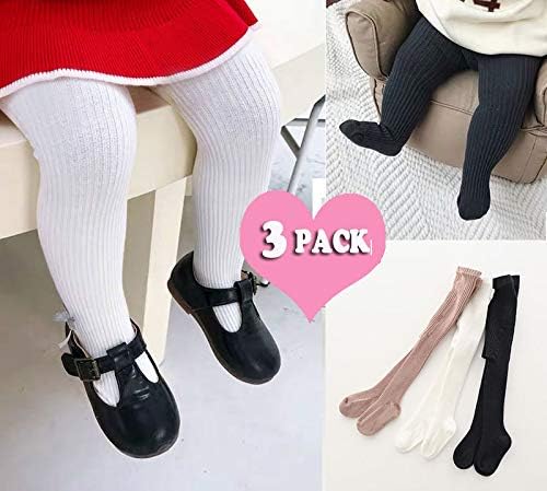 CECORC Baby Girls Tights Toddler Cable Knit Leggings Thick Cotton Infant Stockings Pantyhose 1-10T