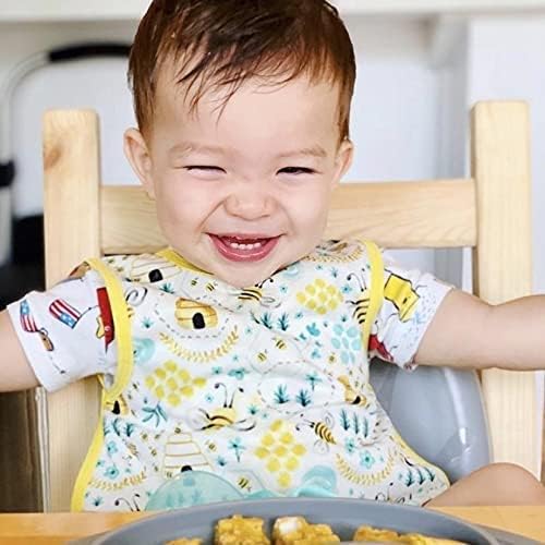 BapronBaby Animal Prints Bapron - No Neck Tie Safer Bib - Baby & Toddler - Soft Waterproof - PVC, BPA & Phthalate Free - 6m+