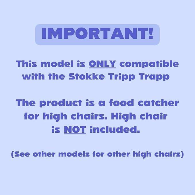 CATCHY - Food Catcher - Compatible with Stokke Tripp Trapp High Chair + 11 Other High Chairs - Highchair Sold Separately - Baby & Toddler Food & Mess Catcher - Under High Chair Accessory