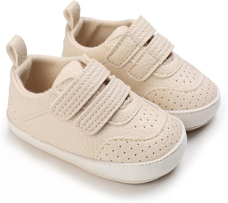 Clowora Baby Boys Girls Shoes Non-Slip Rubber Sole Sneakers Infant First Walking Toddler Crib Shoes Newborn Loafers Flats.