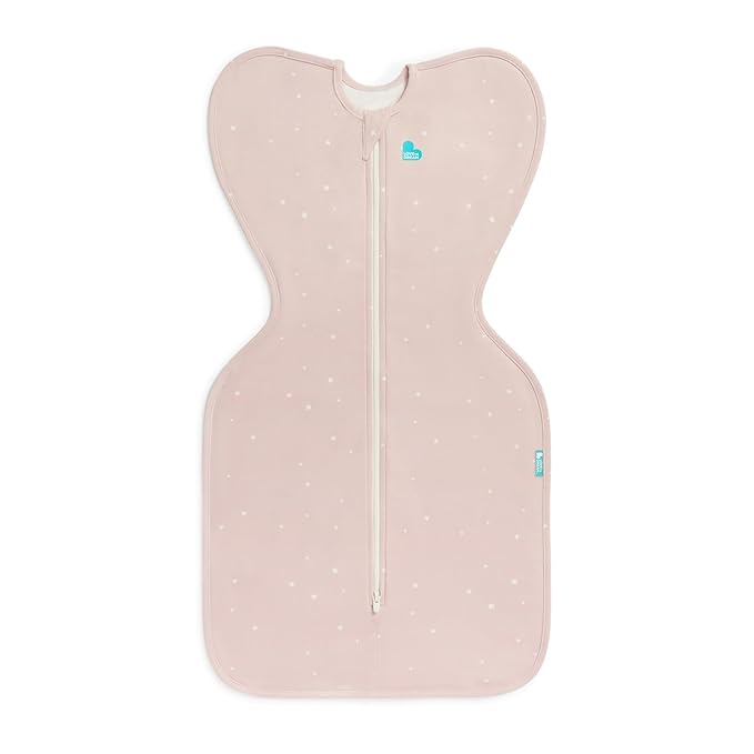 Love to Dream Swaddle UP, Baby Sleep Sack, Self-Soothing Swaddles for Newborns, Snug Fit Helps Calm Startle Reflex, New Born Essentials for Baby, 1.0 TOG, 5-8.5 lbs, Powder Pink Twinkle