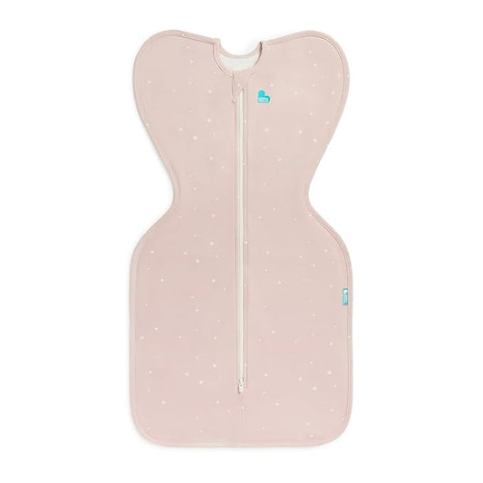 Love to Dream Swaddle UP, Baby Sleep Sack, Self-Soothing Swaddles for Newborns, Snug Fit Helps Calm Startle Reflex, New Born Essentials for Baby, 1.0 TOG, 8-13lbs, Powder Pink Twinkle
