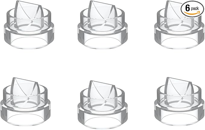Upgrade Duckbill Valves Compatible with TSRETE/kmaier/eulumap/Momcozy S9/S12 Wearable Breast Pump，Original Parts Updated with Free Rotation,6pcs