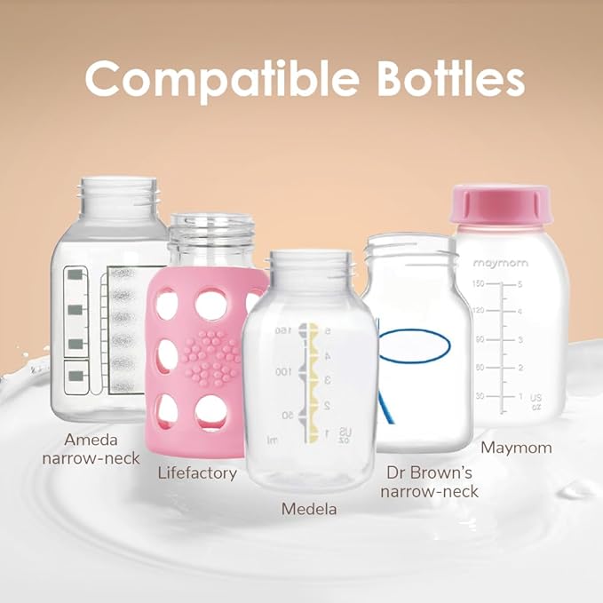 Maymom MyFit 30mm Two-Piece Design Large Breastshields, Compatible with Medela Breast Pump; Ideal for HandsFree Bra; Not Original PersonalFit Flex Breast Shield,Not Original Freestyle Pump Parts, 2pcs