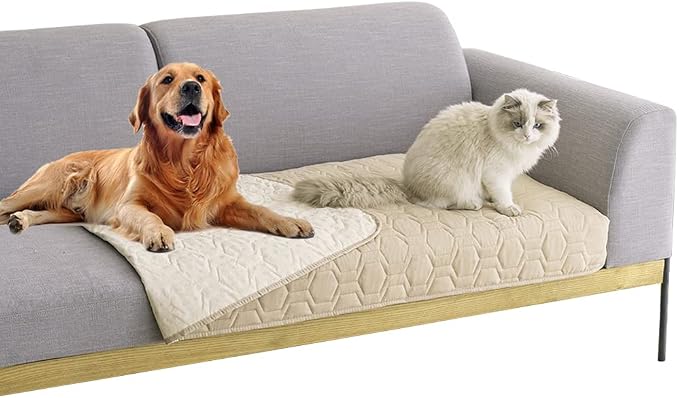 Waterproof and Non-Slip Dog Bed Cover and Pet Blanket Sofa Pet Bed Mat ，car by TcksstexFauxFurDogBedCover