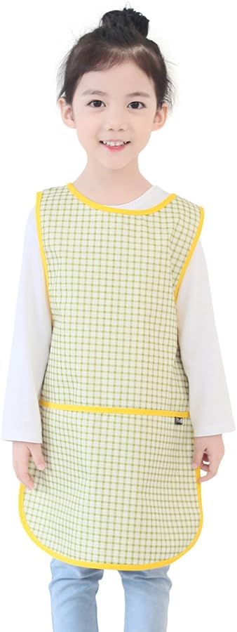 Kids Painting Apron – Waterproof Art Smock for Toddlers & Preschoolers, Messy Play, Baking, Crafts, Cooking, Mealtime
