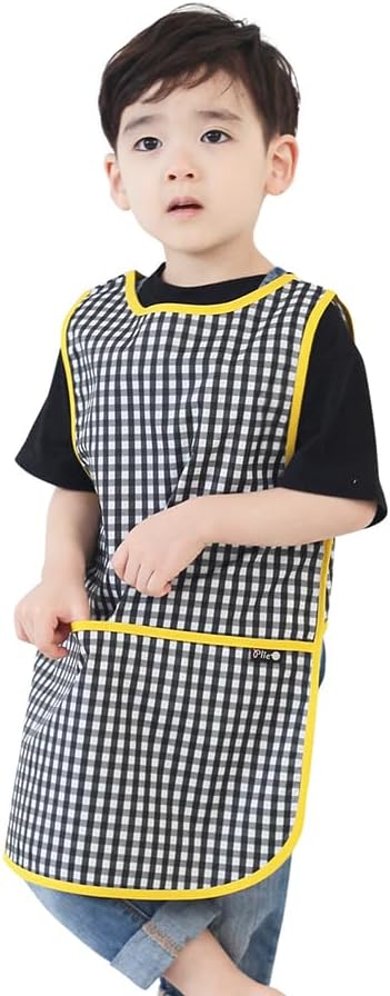 Kids Painting Apron – Waterproof Art Smock for Toddlers & Preschoolers, Messy Play, Baking, Crafts, Cooking, Mealtime