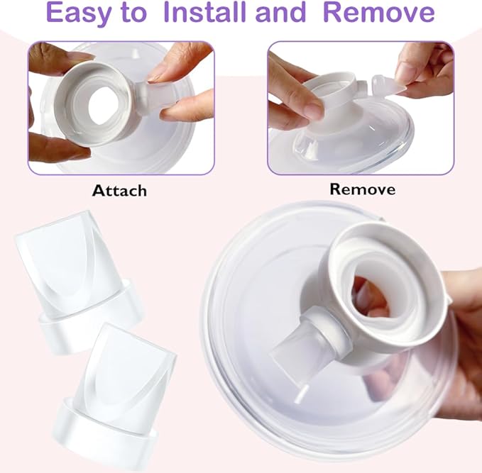 2Pcs Duckbill Valves Compatible with Momcozy M5 Wearable Breast Pump and for Momcozy V1 / V2 Hands Free Pumps, M5/V1/V2 Breast Pump Replacement Accessories