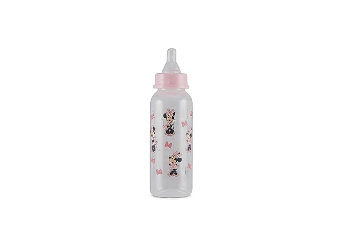Baby Bottles 9 oz for Boys and Girls| 3 Pack of Disney Minnie Bows and Winks Infant Bottles for Newborns and All Babies | BPA-Free Plastic Baby Bottle for Baby Shower