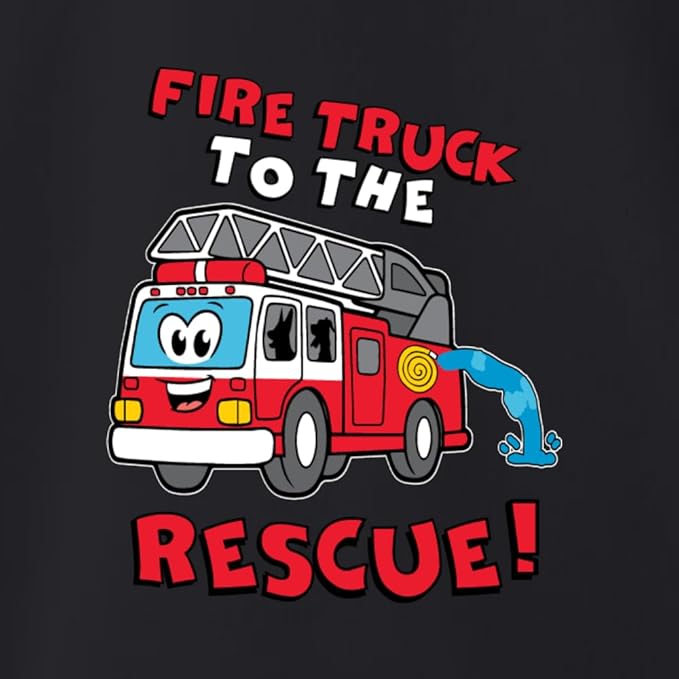 Wild Bobby Fire Truck to the Rescue Funny Cute Humor Infant Premium Jersey Baby Bib