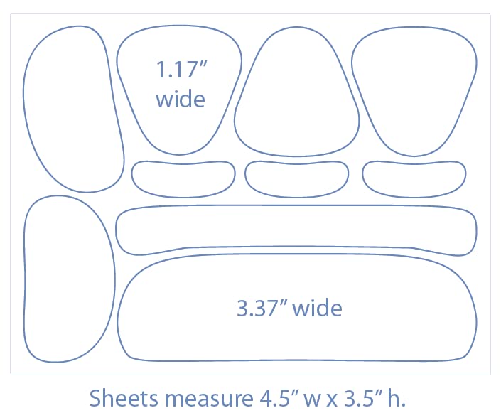 Smoothies Variety Wrinkle Patches for Face Overnight - Facial Patches for Forehead, Elevens, Crows Feet and more, 160 Facial Adhesives per Box - Face Tape, Made in the USA