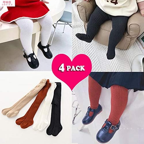 CECORC Baby Girls Tights Toddler Cable Knit Leggings Thick Cotton Infant Stockings Pantyhose 1-10T