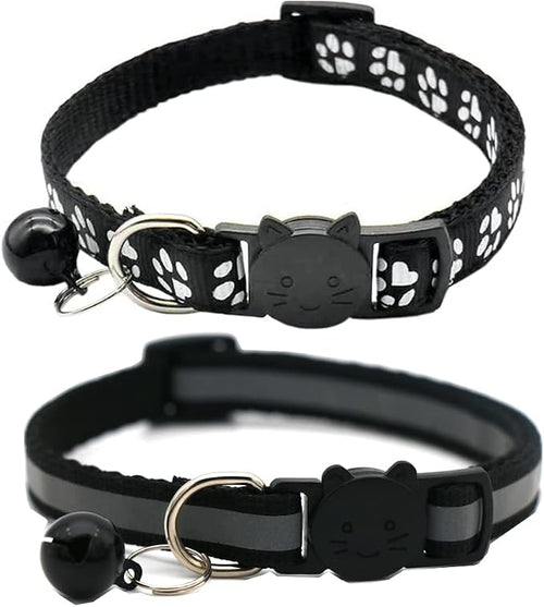 2 Pack Cat Collars Quick Release Reflective Kitten Collar by Unknown