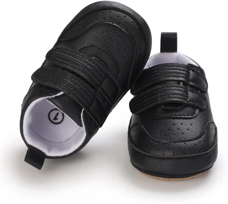 Clowora Baby Boys Girls Shoes Non-Slip Rubber Sole Sneakers Infant First Walking Toddler Crib Shoes Newborn Loafers Flats.