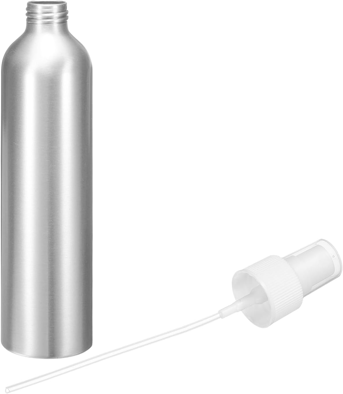 HARFINGTON Aluminum Fine Mist Spray Bottles 300ml/10oz Metal Small Liquid Alcohol Refillable Travel Container with White Plastic Nozzle Cap for Perfume Skincare Cosmetic Storage Bottle