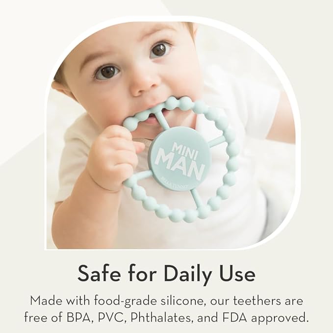 Baby Teether by Bella Tunno, Silicone Teethers for Babies 3-6 Months, 6-12 Months, Baby Toys, Pacifier, Teething Relief, Boys, Girls, Let's Take a Selfie