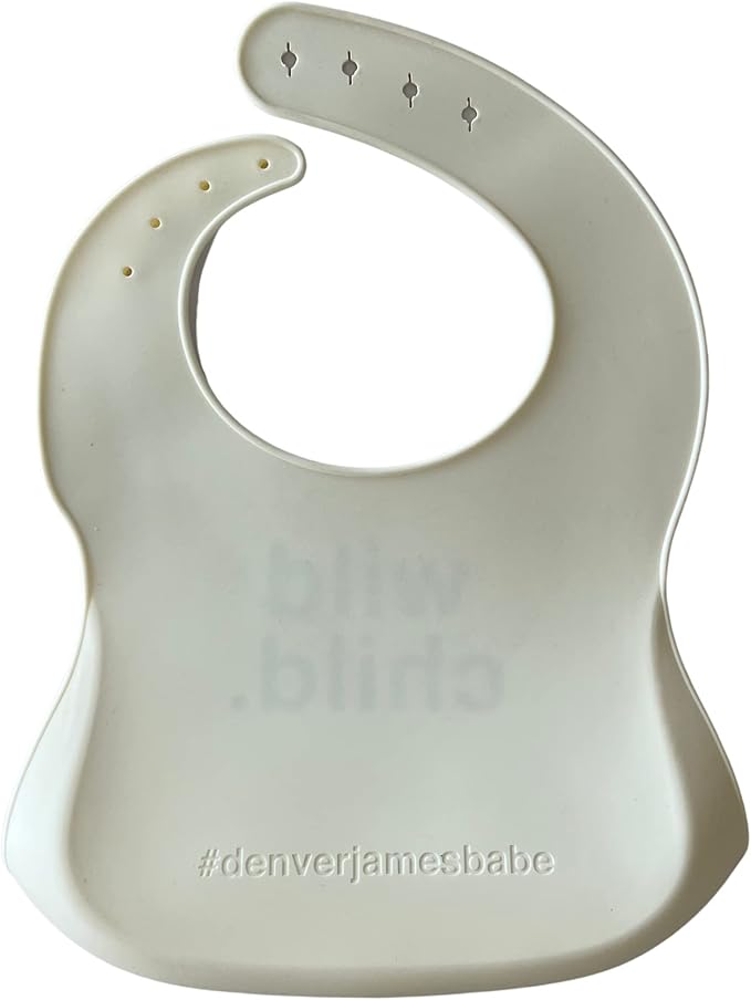 Denver James Silicone Feeding Bibs | Dishwasher Safe. Waterproof. Adjustable.