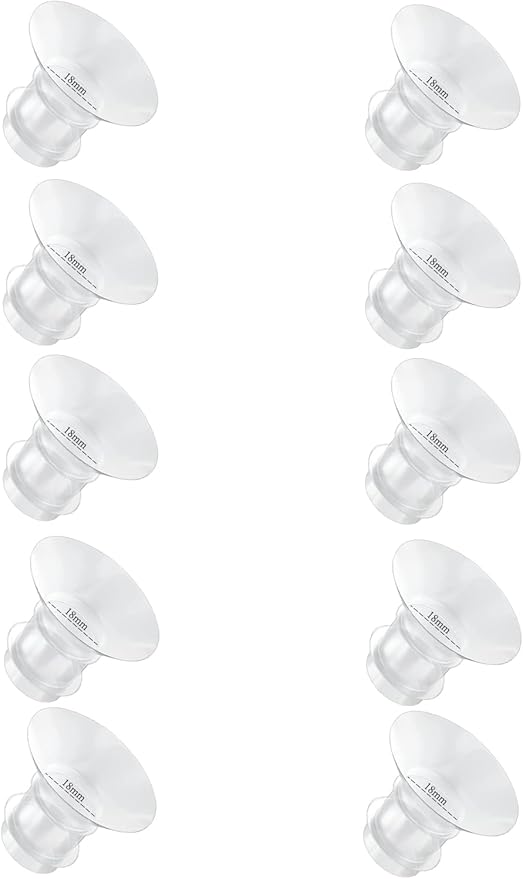 Flange Inserts 18mm for Medela,Spectra 24mm Shields/Flanges,Compatible with Momcozy S12 Pro/S9 Pro/S9/S12 Wearable Breast Pump,Reduce 24mm Nipple Tunnel Down to 18mm,10PCS