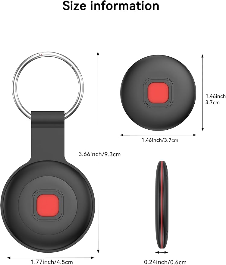 Air Tracker Tags for Android & iPhone, 4 Pack Anti-Lost Dog/Pet/Key Tracker Tags - Image 3