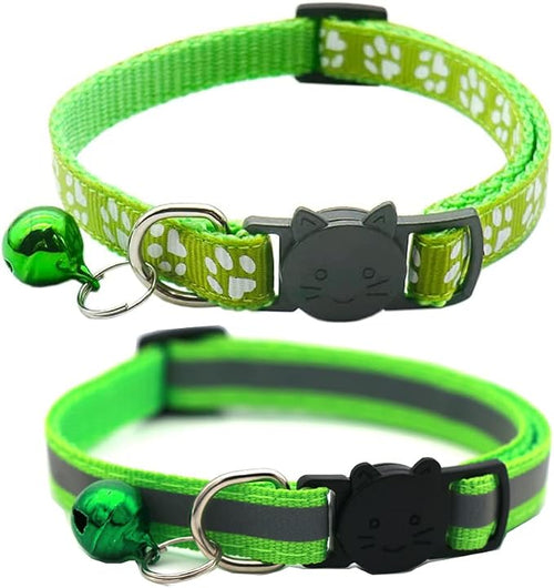 2 Pack Cat Collars Quick Release Reflective Kitten Collar by Unknown