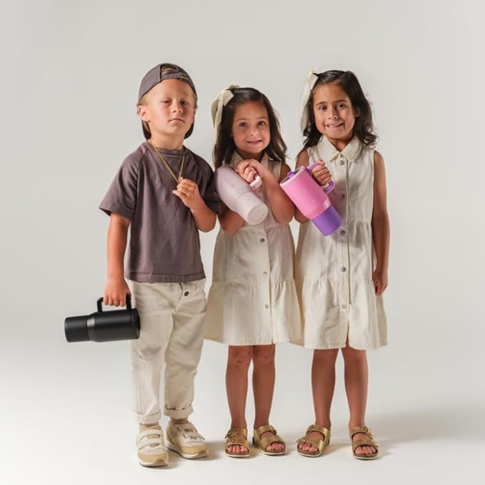 HydroJug Kids - 20 oz Insulated Kids Water Bottle with Flip Straw & Handle | Leak-Proof & Durable | Perfect for School, Sports, Lunch, Travel & Camp, Riptide