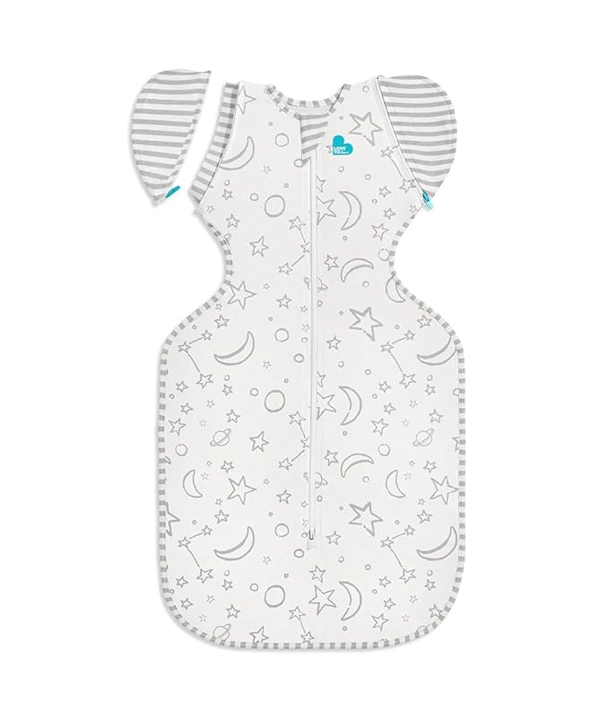 Love to Dream Swaddle UP Transition Bag, Luxuriously Silky Soft Viscose from Bamboo, Baby Sleep Sack, Patented Zip-Off Wings, Snug Fit Helps Calm Startle Reflex, 1.0TOG, 13-19 lbs, Cream