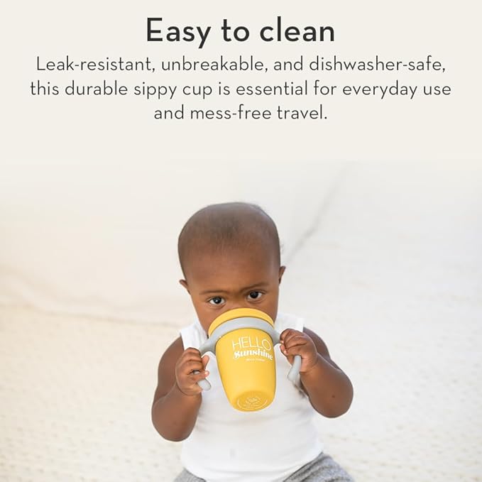 Bella Tunno Sippy Cup, Set of 2 Silicone Training Cups with Transition Handles for Infants, Toddlers & Kids, Babies 6-12 Months & Toddlers 1-3 Years, Boys & Girls, Little Lady & Sippin Pretty, 8 oz