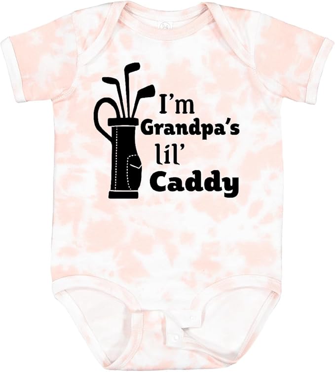 inktastic I'm Grandpa's Lil' Caddy- Golf for Kids Baby Bodysuit