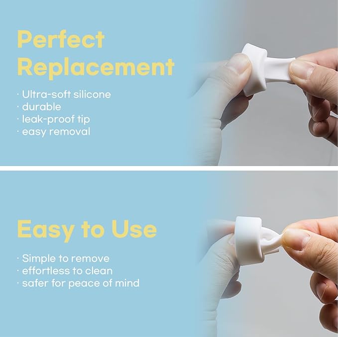 Flange Inserts for Spectra, Spectra Replacement Pump Parts for S1/S2/9 Plus, Not Original Accessories, Breast Pump Parts Include 2-Pack 15MM Flange and 4-Pack Duckbill Valves