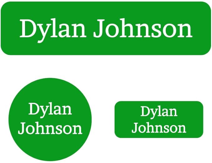 Name Bubbles - Basic Daycare Name Stickers for Kids (144 Count) - Personalized Waterproof Name Labels for School Supplies, Clothing Tags, Baby Bottles, All Ages - Washable Stick-On Labels (One Color)