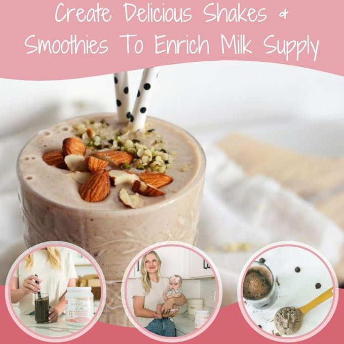MILK DUST Protein Powder 660g | Breastfeeding Powder for Nursing Moms | Lactation Support Pea Powder | Vegan & Dairy-Free | Fudge Brownie | 22 Servings