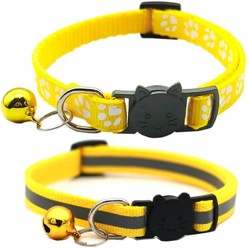 2 Pack Cat Collars Quick Release Reflective Kitten Collar by Unknown