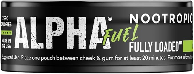 Fully Loaded Alpha Fuel Nootropic Pouches (Lime Fuel) - Nootropic Energy Pouches with Caffeine, Alpha GPC, Tyrosine, Taurine, Guarana and More