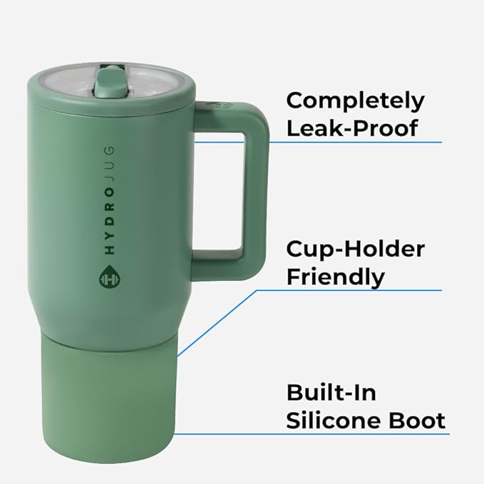 HydroJug Kids - 20 oz Insulated Kids Water Bottle with Flip Straw & Handle | Leak-Proof & Durable | Perfect for School, Sports, Lunch, Travel & Camp, Lime Rickey