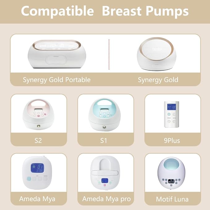 4pack Breast Pump Parts, 2pcs 32mm Flange and 2pcs Duckbill Valves for Spectra/Motif Luna/Amada MYA Breast pumps Parts, for Spectra S2 S1 9 Plus Parts, Replace to Spectra Flange Spectra Duckbill Valve